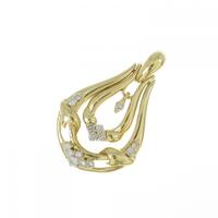 K18YG ダイヤモンド ペンダント 0.30CT