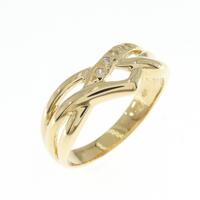 K18YG ダイヤモンド リング 0.03CT