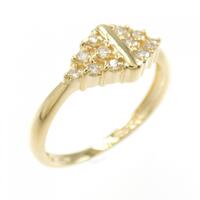 K18YG ダイヤモンド リング 0.15CT