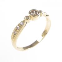 K18YG ダイヤモンド リング 0.16CT