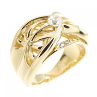 K18YG ダイヤモンド リング 0.31CT