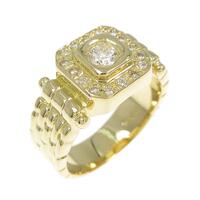 K18YG ダイヤモンド リング 0.34CT