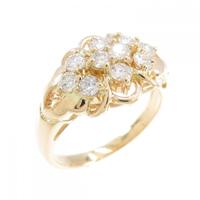 K18YG ダイヤモンド リング 0.66CT