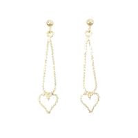 K18YG ハート ピアス