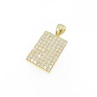 K18YG パヴェ ダイヤモンド ペンダント 1.00CT