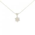 K18YG フラワー ダイヤモンド ネックレス 1.00CT
