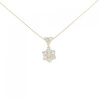 K18YG フラワー ダイヤモンド ネックレス 1.00CT