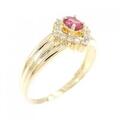 K18YG ルビー リング 0.20CT