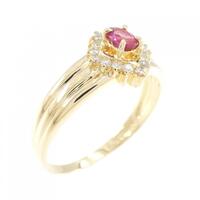 K18YG ルビー リング 0.20CT