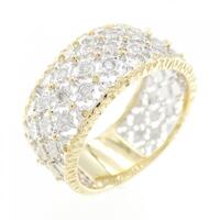 K18YG/K18WG ダイヤモンド リング 0.16CT