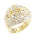 K18YG/K18WG ダイヤモンド リング 0.92CT