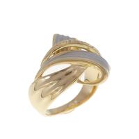 K18YG/PT ダイヤモンド リング 0.02CT