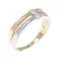 K18YG/PT ダイヤモンド リング 0.17CT