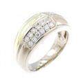 K18スリーカラー ダイヤモンド リング 0.28CT