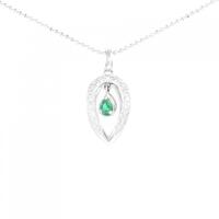 PT エメラルド ネックレス 0.17CT