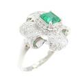 PT エメラルド リング 0.67CT