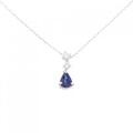 PT サファイヤ ネックレス 0.96CT
