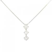 PT スリーストーン ダイヤモンド ネックレス 0.50CT
