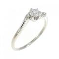 PT スリーストーン ダイヤモンド リング 0.190CT