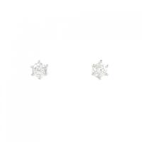 PT ソリティア ダイヤモンド ピアス 0.33CT