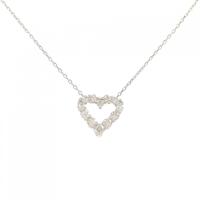 PT ハート ダイヤモンド ネックレス 0.20CT