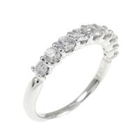 PT ハーフエタニティ ダイヤモンド リング 0.70CT
