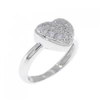 PT パヴェ ダイヤモンド リング 0.19CT