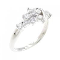 PT フラワー ダイヤモンド リング 0.30CT