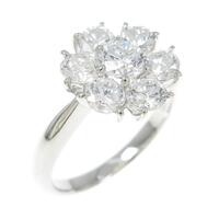 PT フラワー ダイヤモンド リング 1.53CT