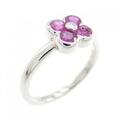 PT フラワー ルビーリング 0.61CT