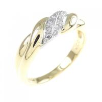 PT/K18YG ダイヤモンド リング 0.07CT