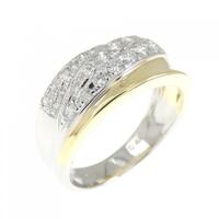 PT/K18YG ダイヤモンド リング 0.40CT