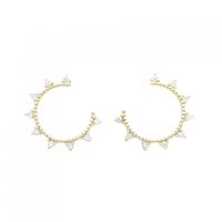 【リメイク】K18YG ダイヤモンド ピアス 0.14CT