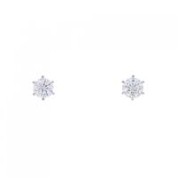 【リメイク】ST/プラチナダイヤモンドピアス 0.308CT 0.343CT D SI1 EXT