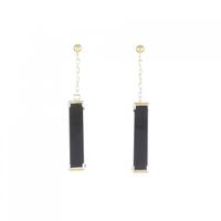 【新品】K18YG オニキス ピアス