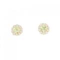 【新品】K18YG グリーンガーネット ピアス 0.60CT