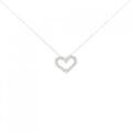 【新品】K18WG ハート ダイヤモンド ネックレス 0.30CT