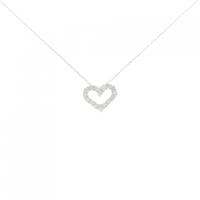 【新品】K18WG ハート ダイヤモンド ネックレス 0.30CT