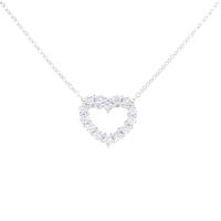 タサキ ハート ダイヤモンドネックレス 0.18CT