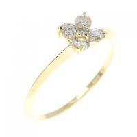 ポンテヴェキオ フラワー ダイヤモンドリング 0.20CT