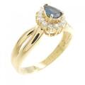 K18YG サファイヤ リング 0.25CT