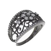 K18BG フラワー ダイヤモンド リング 0.50CT