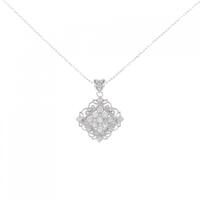 K18WG ダイヤモンド ネックレス 0.50CT