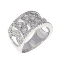 K18WG ダイヤモンド リング 1.00CT