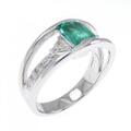 PT エメラルド リング 0.68CT