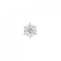 【リメイク】ST/プラチナダイヤモンドピアス 片耳 1.003ct D I1 GOOD