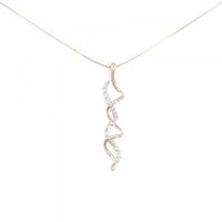 K18PG/K18WG ダイヤモンド ネックレス 0.36CT