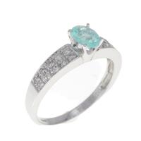 K18WG トルマリン リング 0.264CT