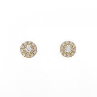 K18YG ダイヤモンド ピアス 0.18CT