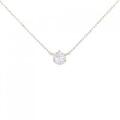 K18PG ソリティア ダイヤモンド ネックレス 0.170CT